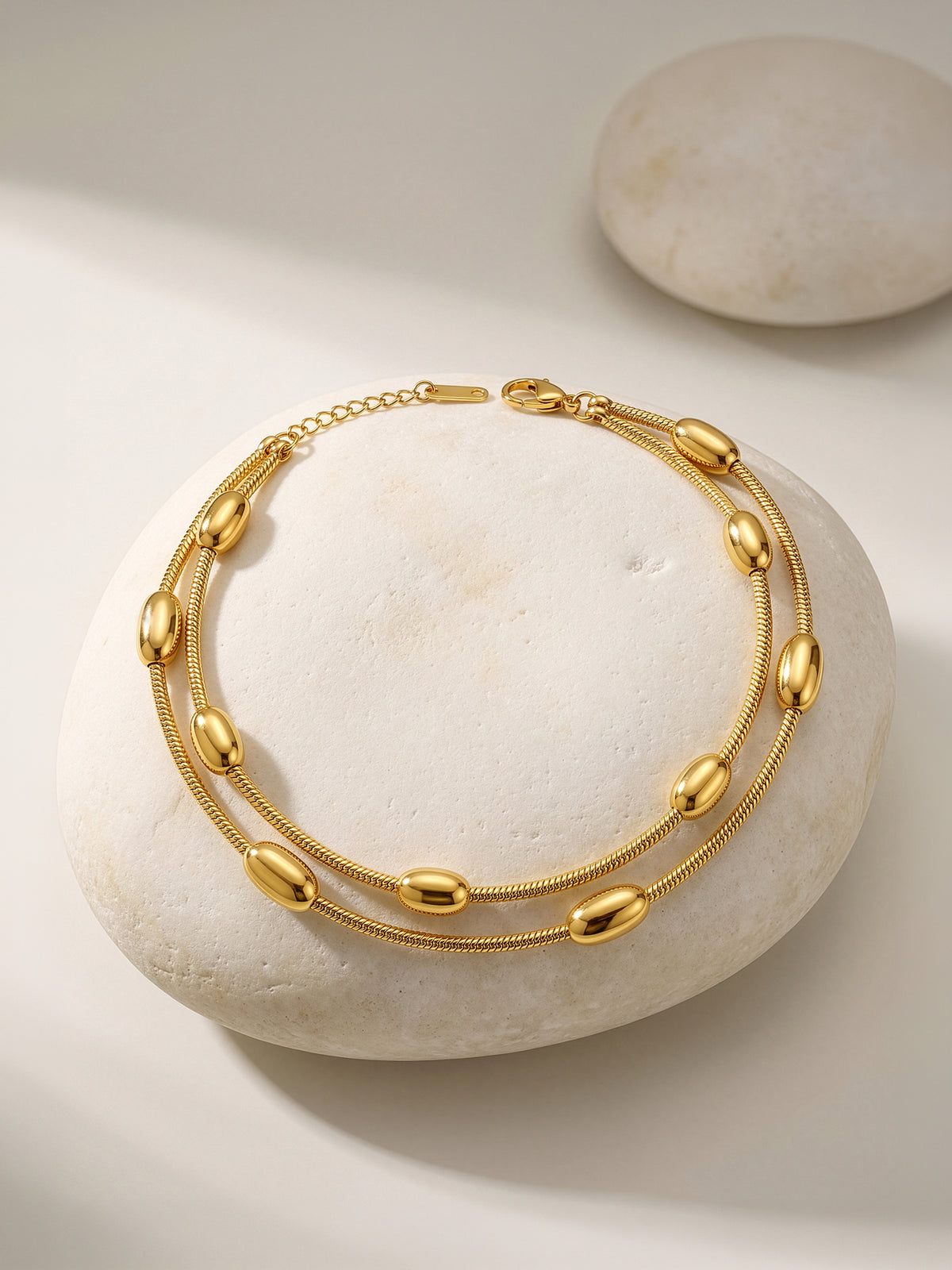 IXIA by GIVA Chain Reaction Gold Plated Anklet