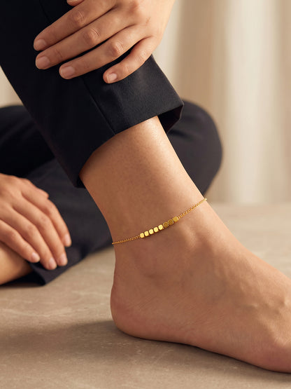 Cosmic Flick Gold Plated Anklet