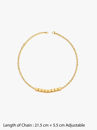 Cosmic Flick Gold Plated Anklet