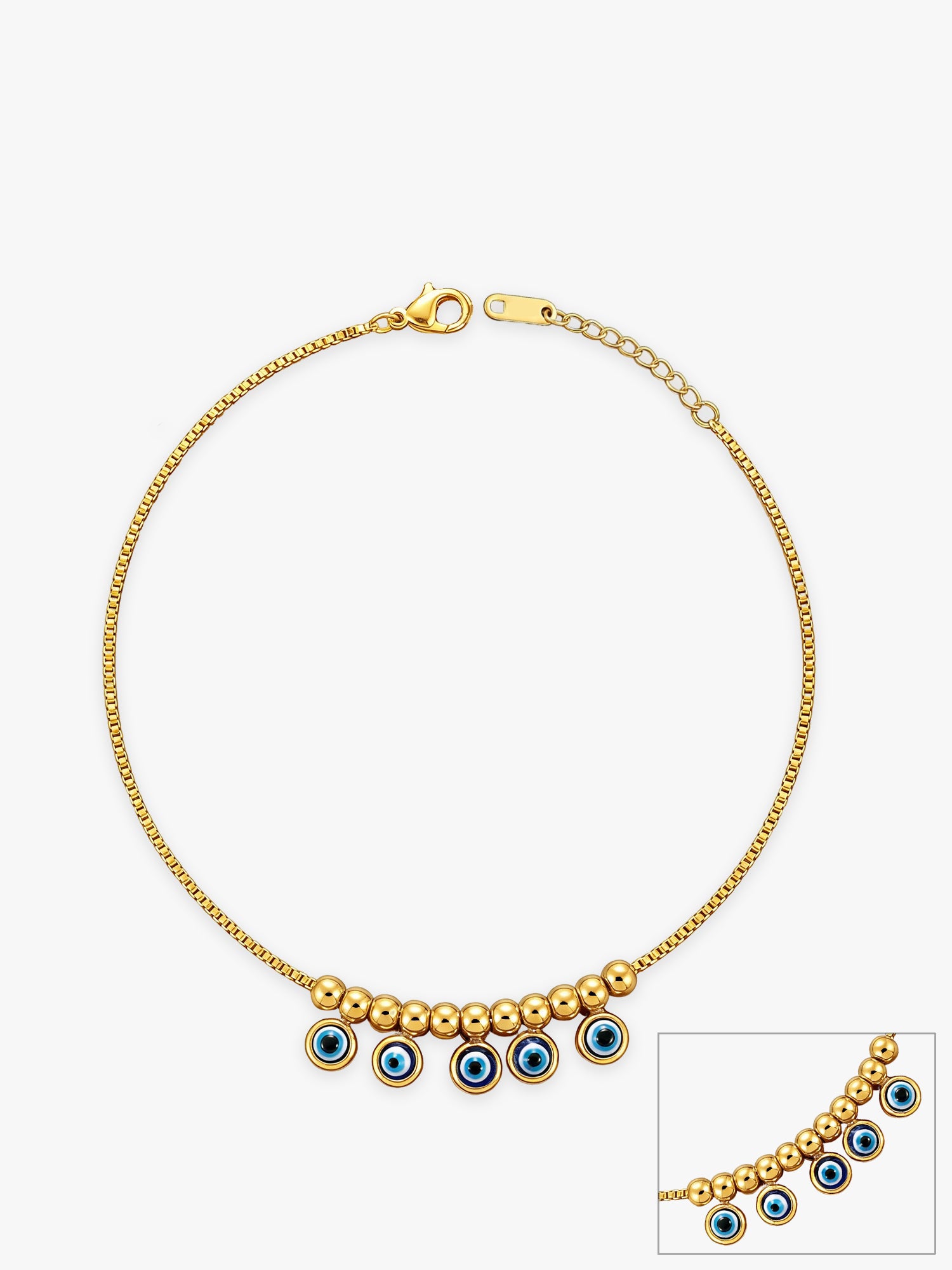 OnnMe by GIVA Lucky Stare Gold Plated Anklet