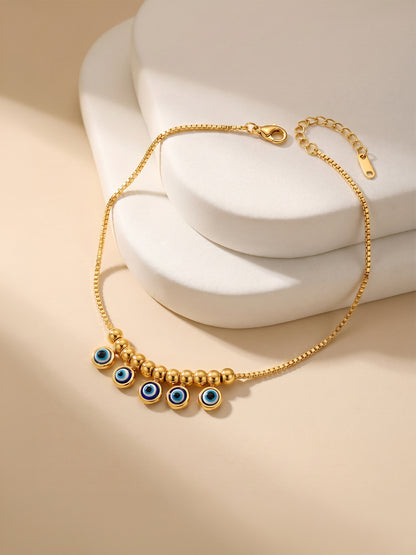 Lucky Stare Gold Plated Anklet