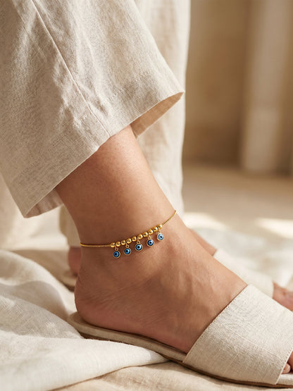 OnnMe by GIVA Lucky Stare Gold Plated Anklet