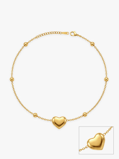 IXIA by GIVA One Love Gold Plated Anklet