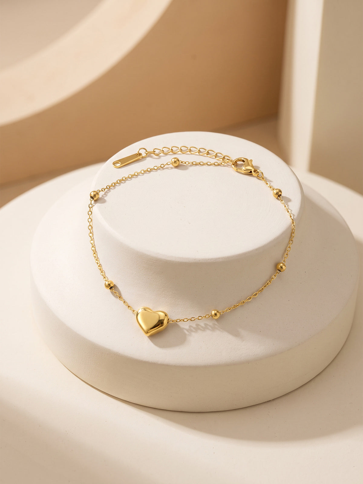 IXIA by GIVA One Love Gold Plated Anklet