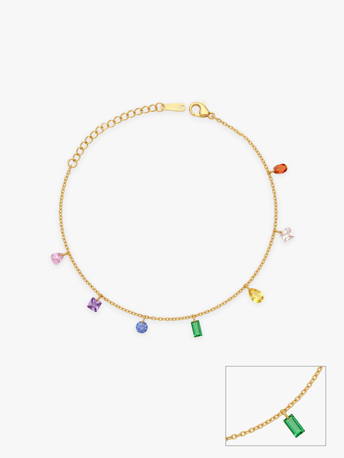 IXIA by GIVA Summer Swing Gold Plated Anklet