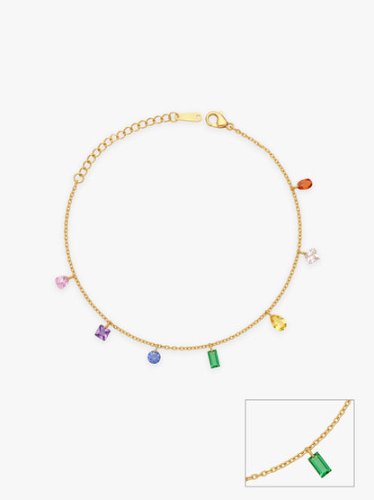 IXIA by GIVA Summer Swing Gold Plated Anklet