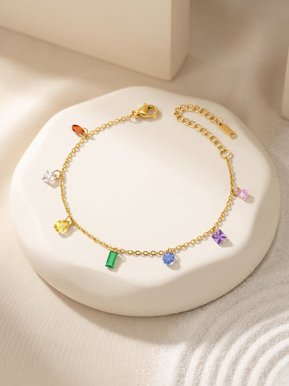 IXIA by GIVA Summer Swing Gold Plated Anklet