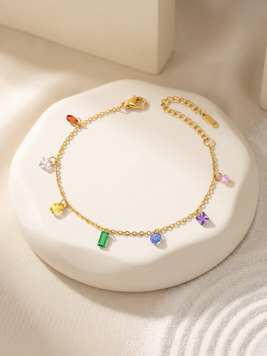 IXIA by GIVA Summer Swing Gold Plated Anklet