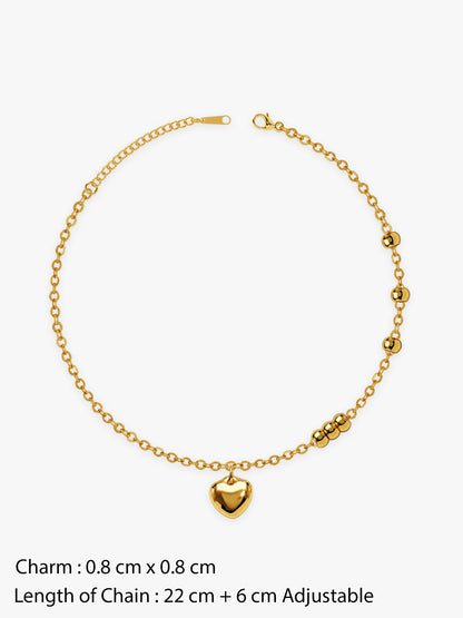 Lucky Chaos Gold Plated Anklet