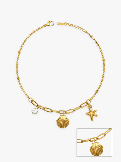 Cosmic Gold Plated Anklet