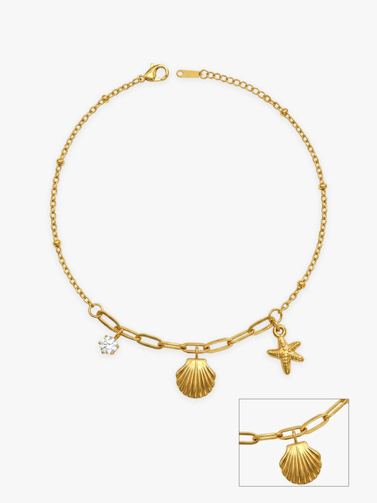 Cosmic Gold Plated Anklet