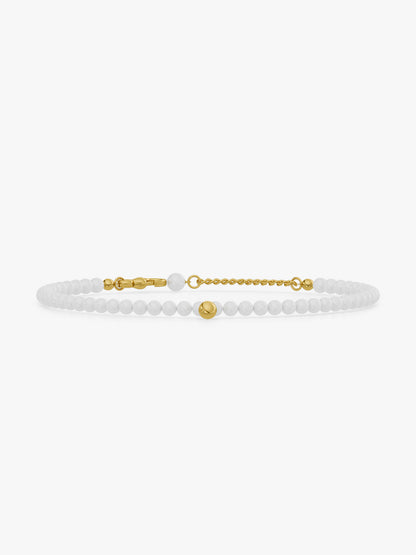 Pearl Static Gold Plated Anklet