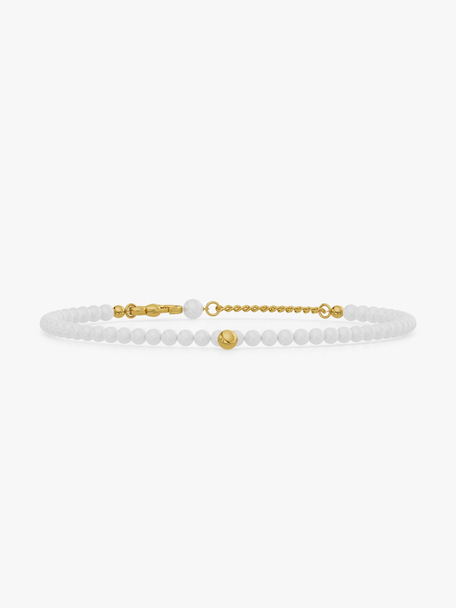 OnnMe by GIVA Pearl Static Gold Plated Anklet