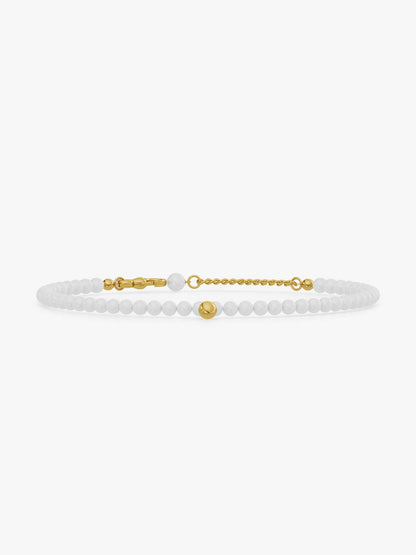 OnnMe by GIVA Pearl Static Gold Plated Anklet