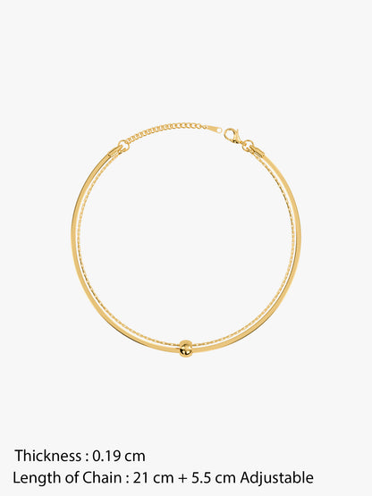 Night Shift Gold Plated Anklet