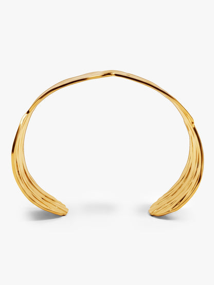 Melt Moment Gold Plated Cuff Bracelet