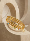 IXIA by GIVA Charm Stack Loop Gold Plated Bracelet