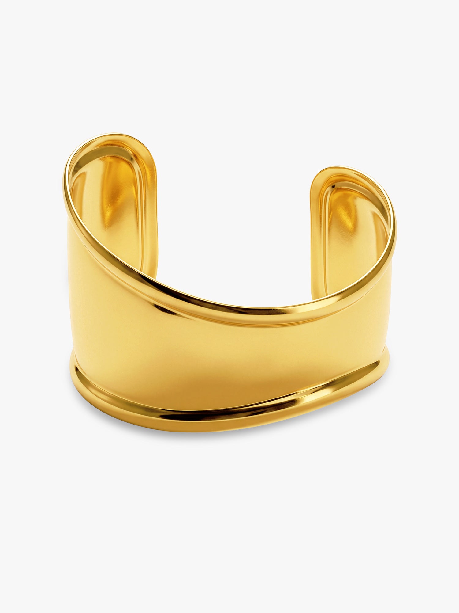 Thick Girl Gold Plated Cuff Bracelet