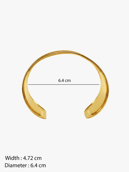 OnnMe by GIVA Thick Girl Gold Plated Cuff Bracelet