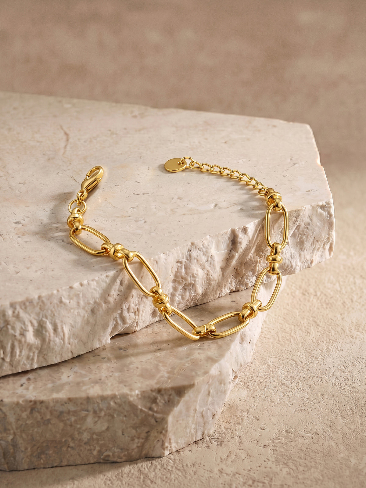 IXIA by GIVA Big Loop Gold Plated Bracelet