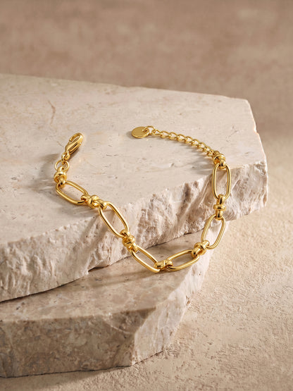 Big Loop Gold Plated Bracelet