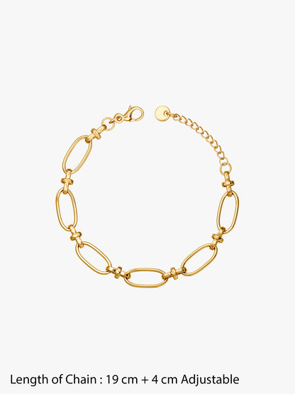Big Loop Gold Plated Bracelet