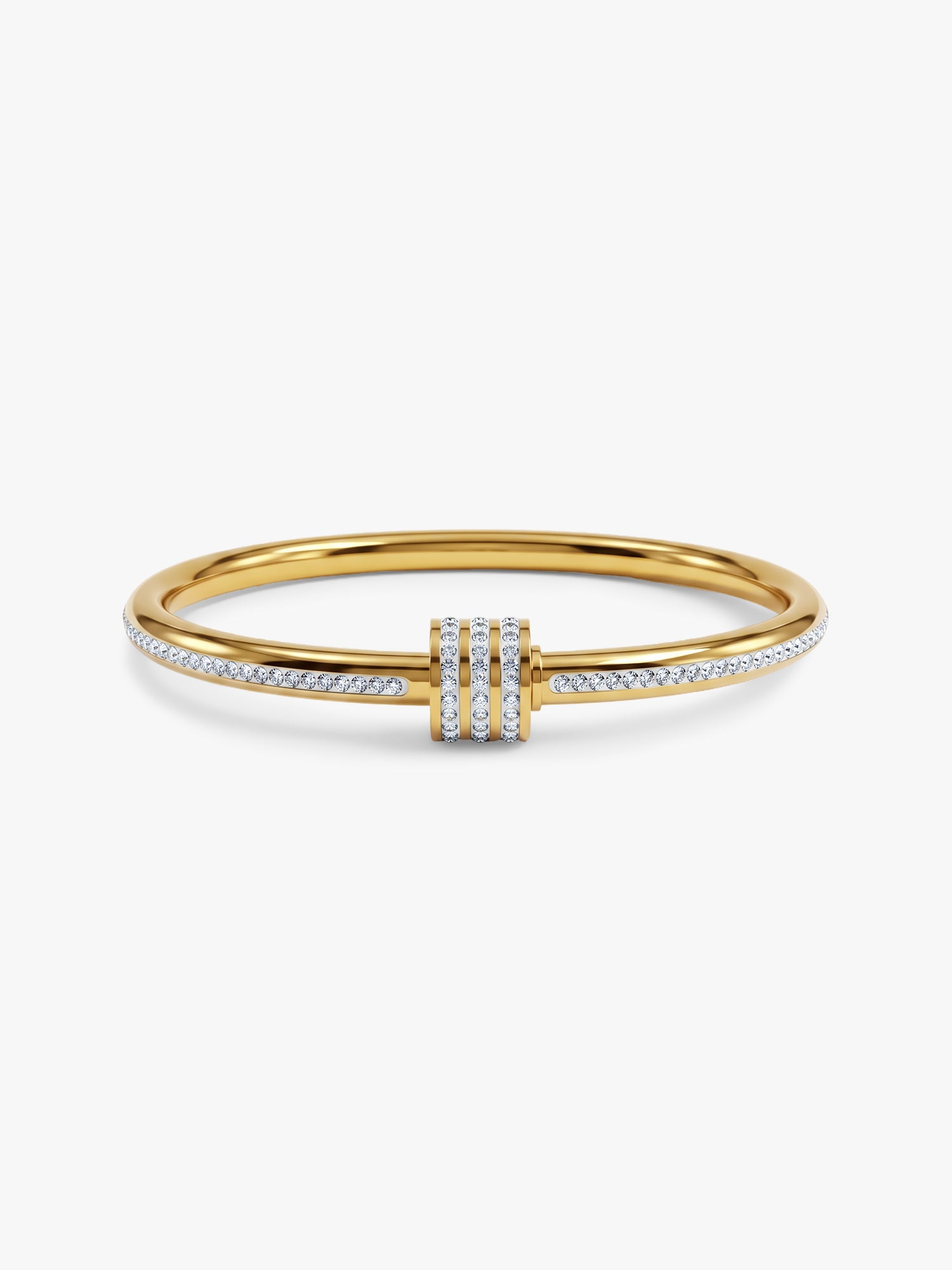 Play Nice Never Gold Plated Bangle Bracelet