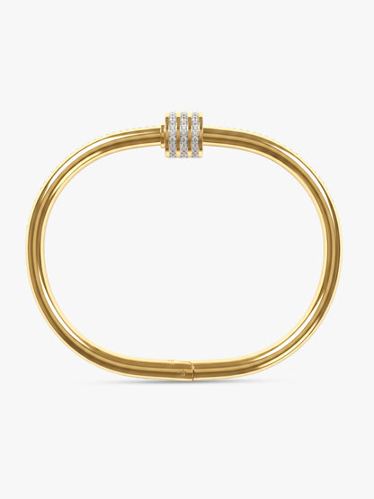 OnnMe by GIVA Play Nice Never Gold Plated Bangle Bracelet