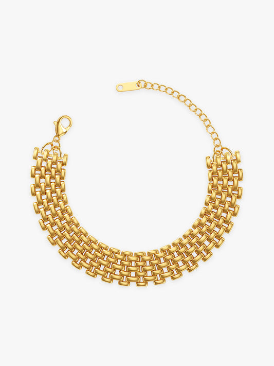 OnnMe by GIVA Still Booked Gold Plated Bracelet