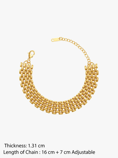 Still Booked Gold Plated Bracelet