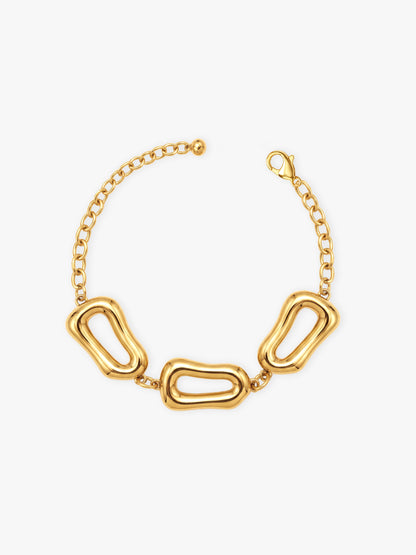 No Small Talk Gold Plated Bracelet