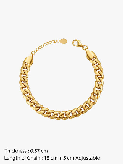 Street Signal Gold Plated Bracelet