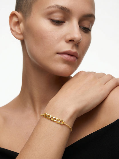 Lowkey Cuban Gold Plated Bracelet
