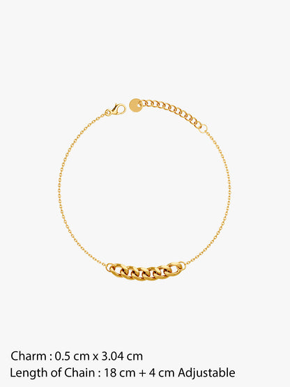 Lowkey Cuban Gold Plated Bracelet