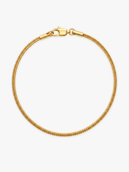 IXIA by GIVA Barely Basic Gold Plated Bracelet For Men