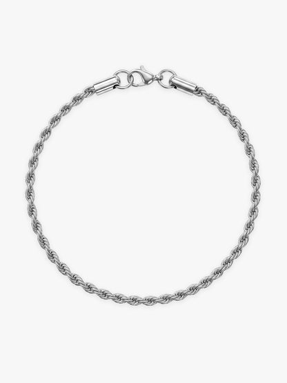 OnnMe by GIVA Twisted Icon Rhodium Plated Bracelet For Men
