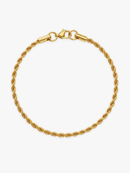 IXIA by GIVA Twisted Icon Gold Plated Bracelet For Men