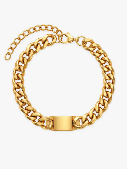 OnnMe by GIVA Ex Appeal Gold Plated Bracelet For Men