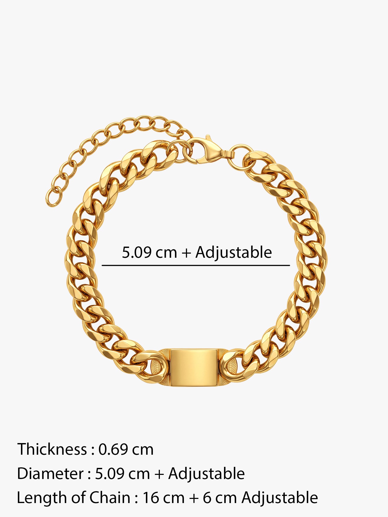 OnnMe by GIVA Ex Appeal Gold Plated Bracelet For Men