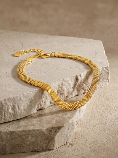 Stack Flow Gold Plated Bracelet