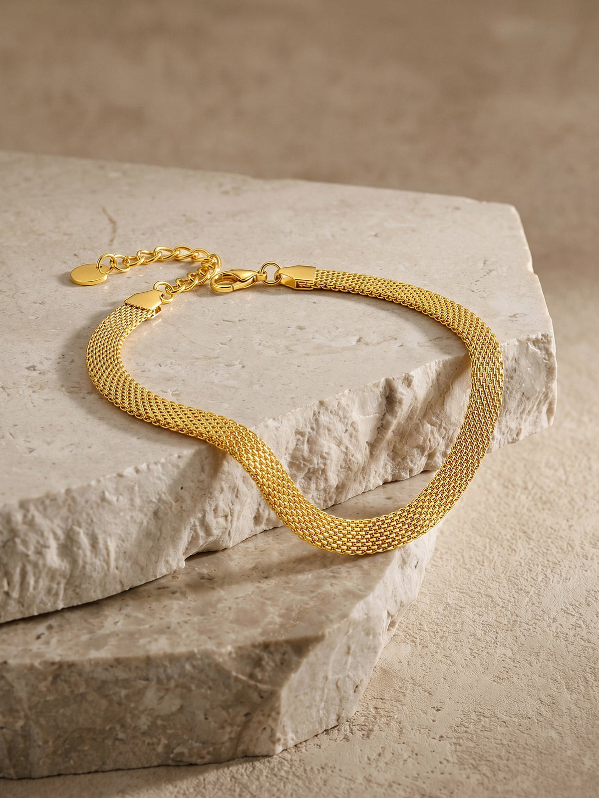 IXIA by GIVA Stack Flow Gold Plated Bracelet
