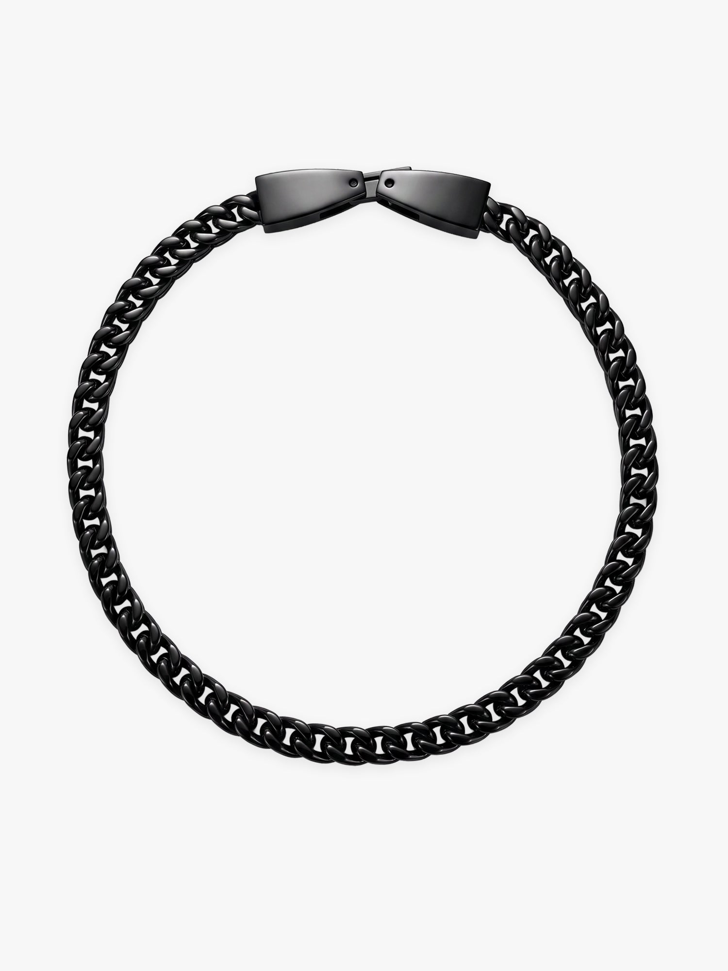 IXIA by GIVA Pitch Black Rodium Bracelet For Men