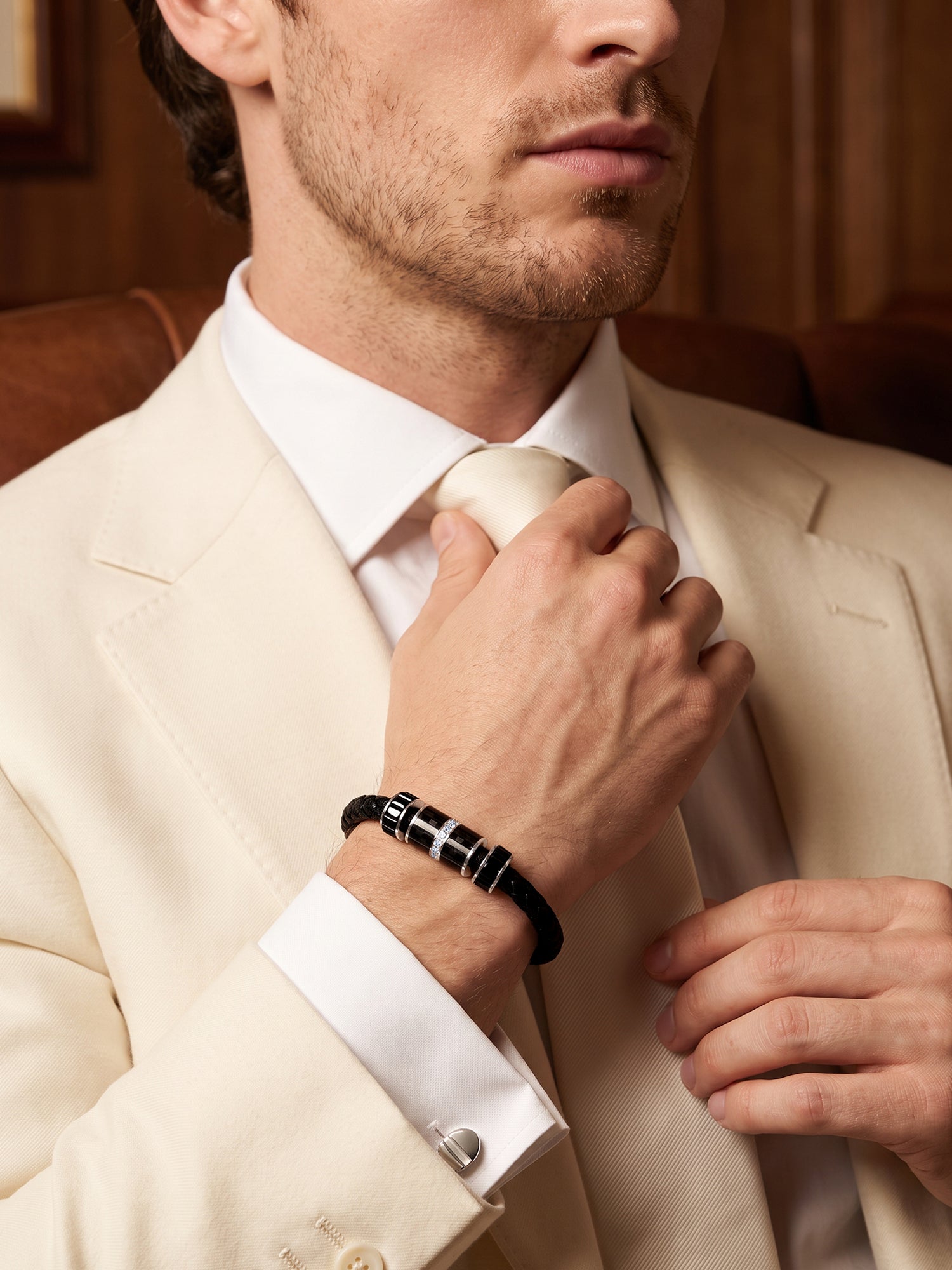 OnnMe by GIVA Void Black Plated Bracelet For Men