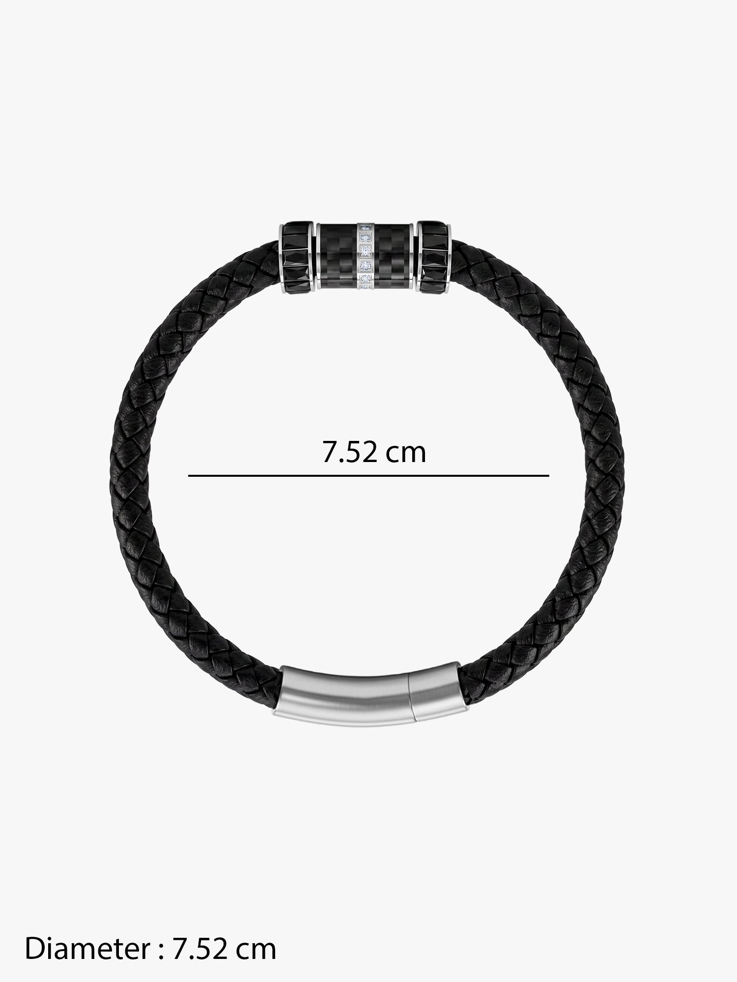 OnnMe by GIVA Void Black Plated Bracelet For Men