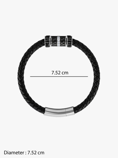 OnnMe by GIVA Void Black Plated Bracelet For Men