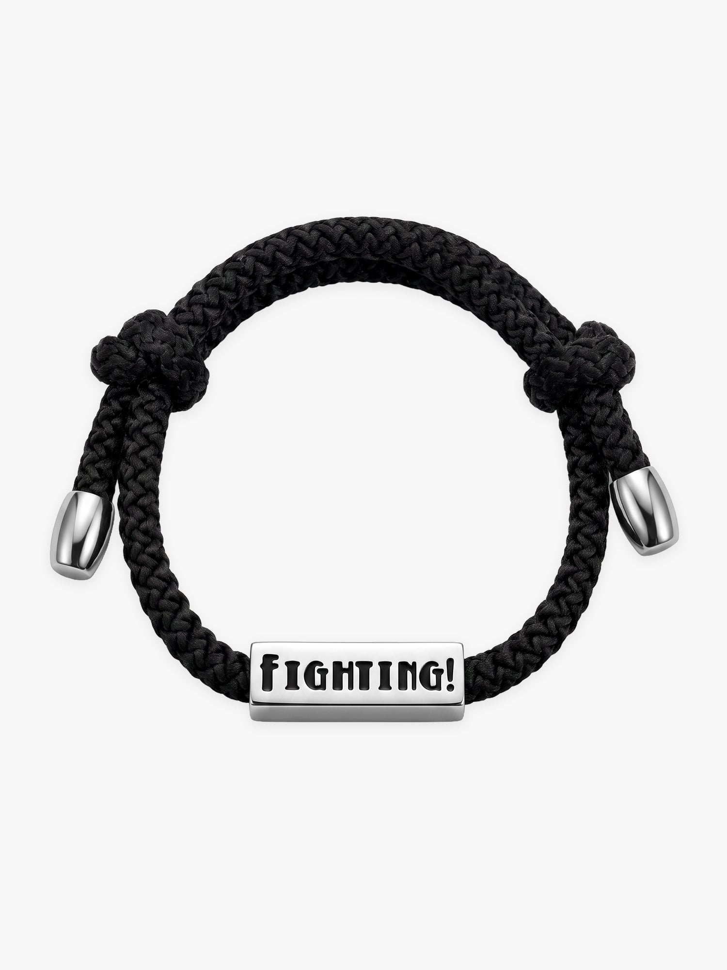 OnnMe by GIVA Signed Off Rhodium Plated Thread Bracelet For Men