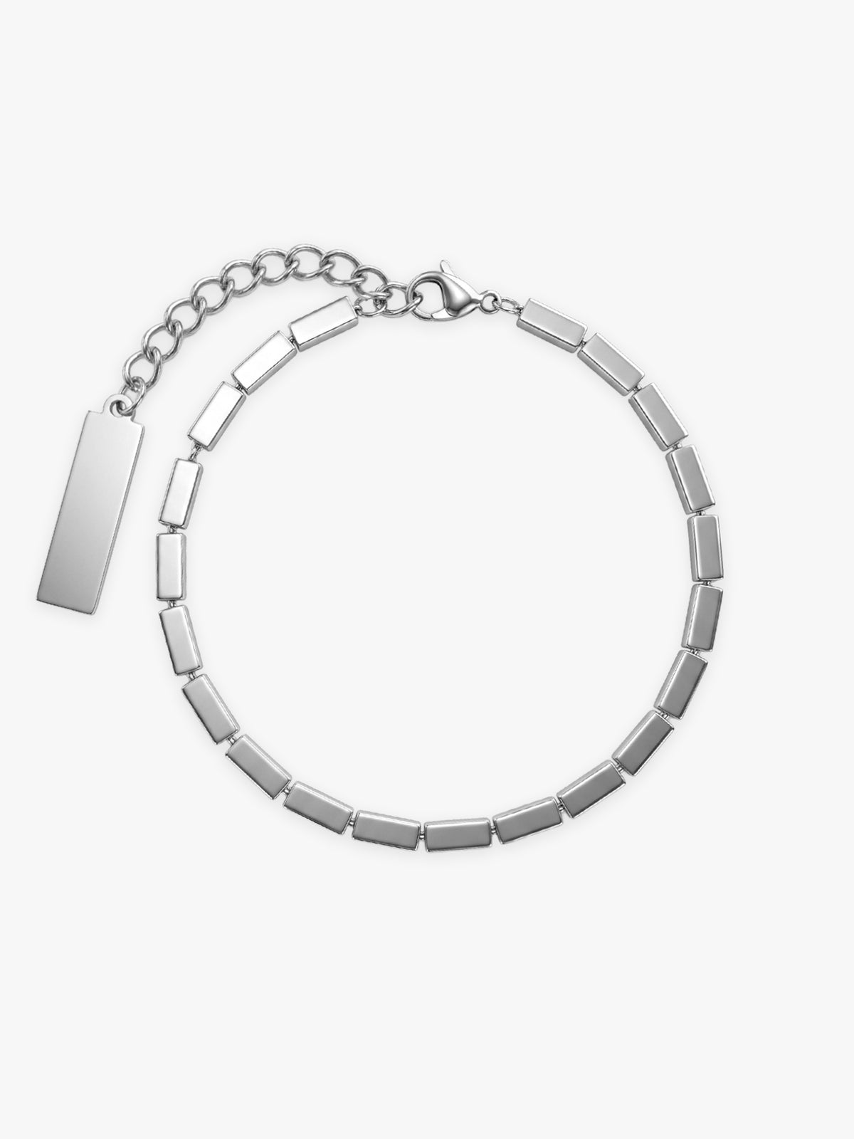 IXIA by GIVA Pulse Rhodium Plated Bracelet For Men