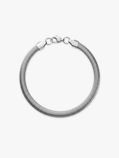 OnnMe by GIVA Smooth Talk Rhodium Plated Bracelet For Men