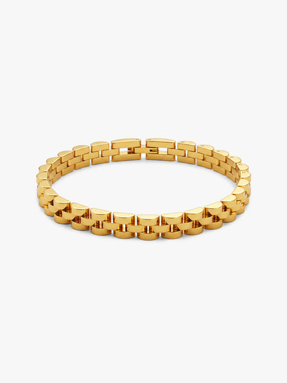 IXIA by GIVA Classic Standard Gold Plated Bracelet For Men