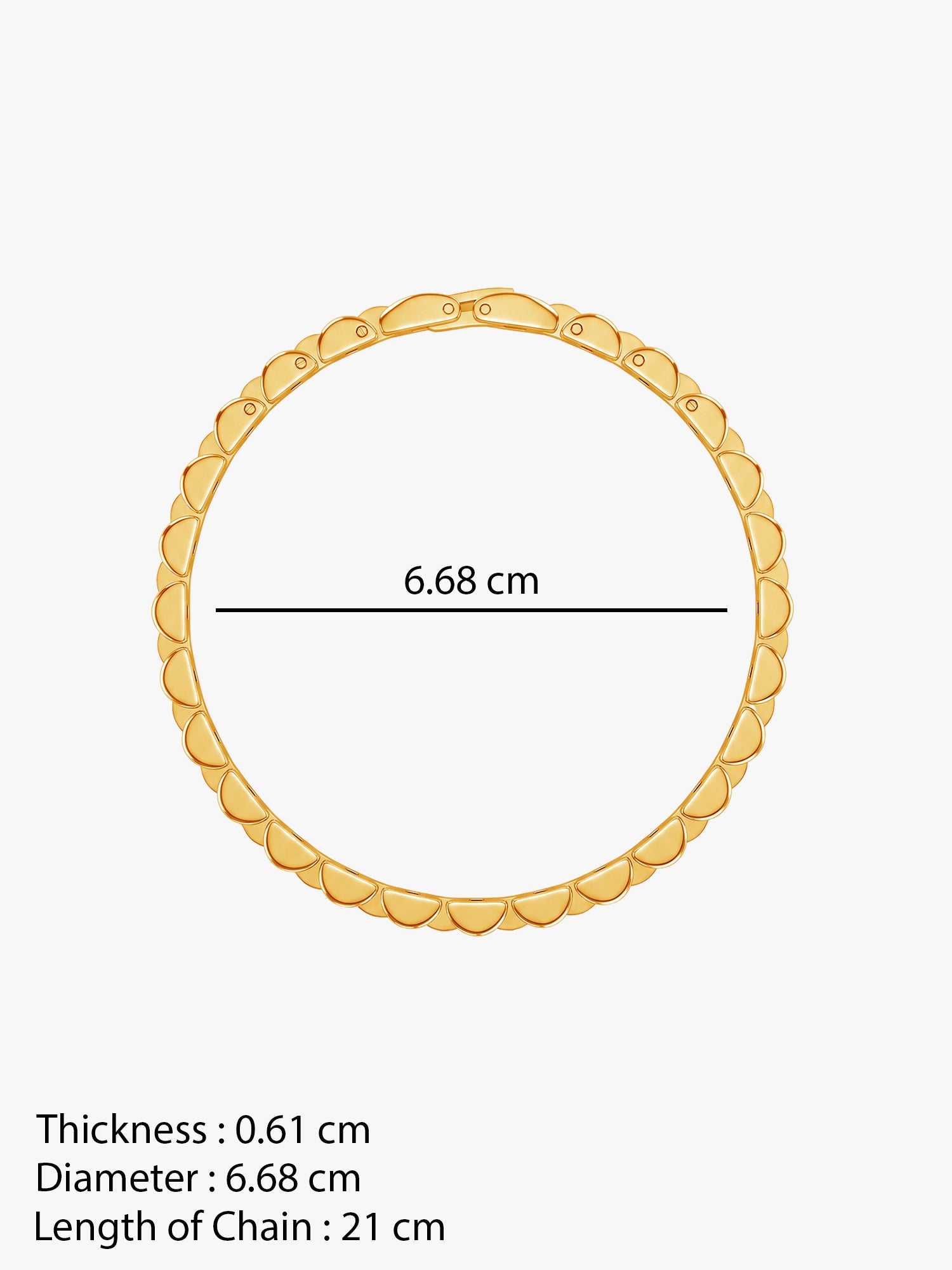 IXIA by GIVA Classic Standard Gold Plated Bracelet For Men